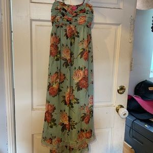 Betsey Johnson flower maxi dress